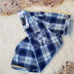 MENS SHORT SLEEVE BUTTON DOWN SHIRT